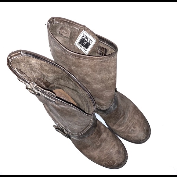 Frye Veronica Short Leather Boot Size 8.5 - Picture 2 of 6